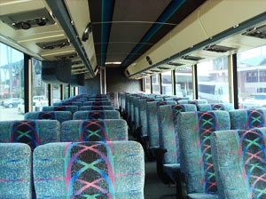 Charter Bus interior